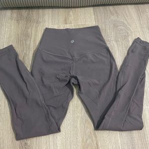 Gray Lululemon Align leggings 25 inch